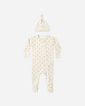 Quincy Mae Waffle Sleep Set - Fall Ditsy, 0-3M