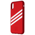 Adidas 3-Strips Snap Case for Apple iPhone XR Smartphones - Red/White Stripe - New