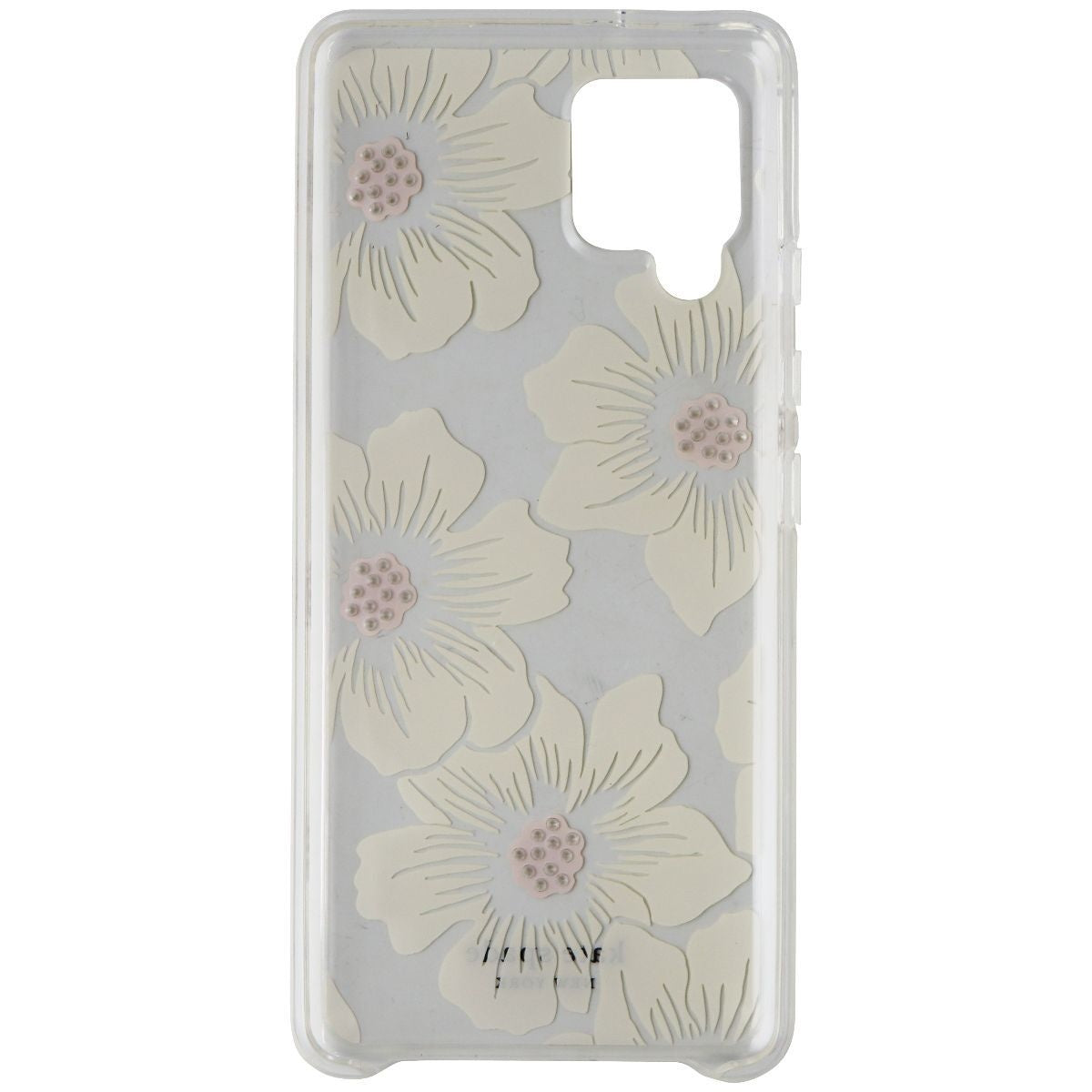 Kate Spade Hardshell Case for Samsung Galaxy A42 5G - Hollyhock Floral Clear - New - Image 2