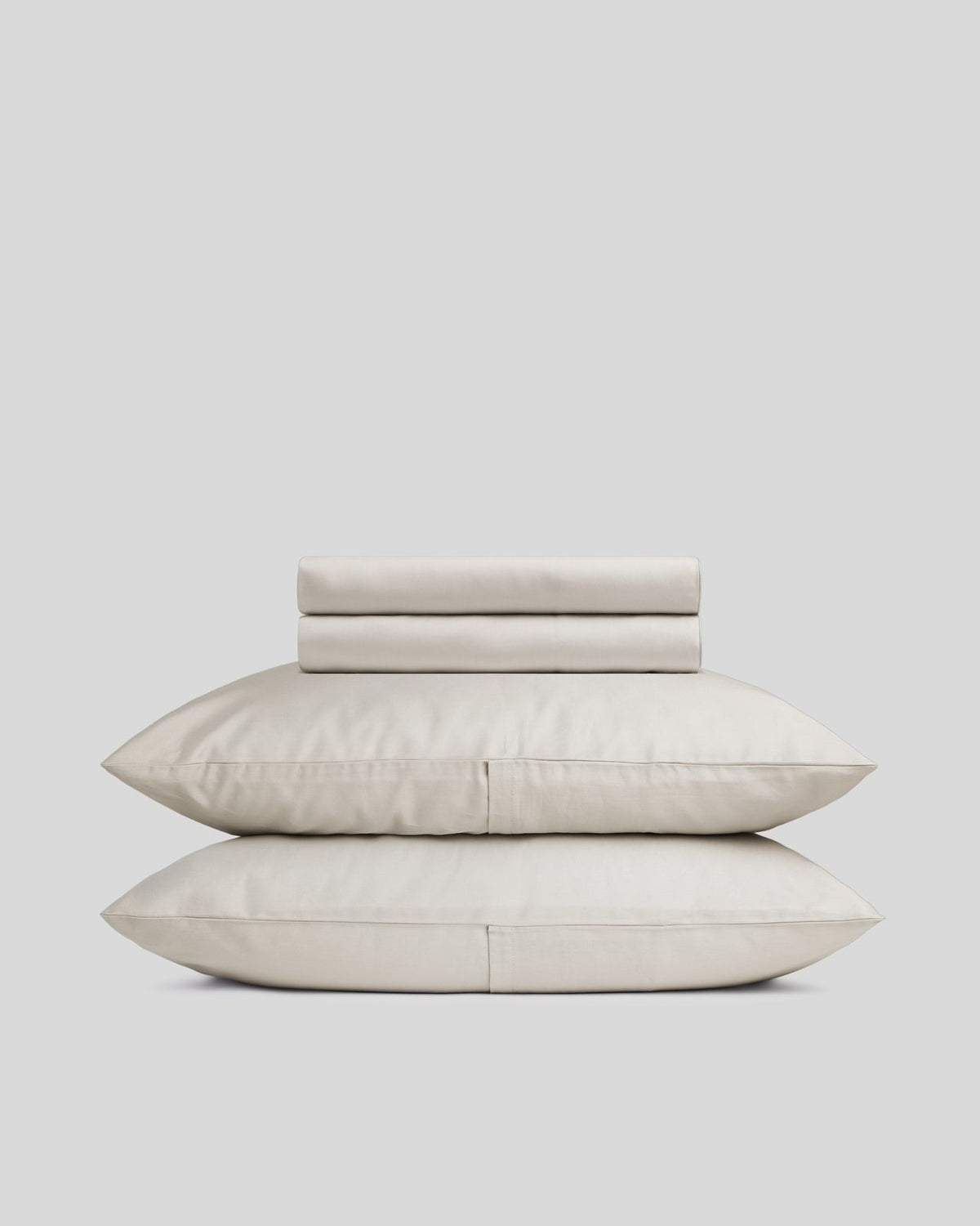 Sateen Sheet Set - Bone K/CK