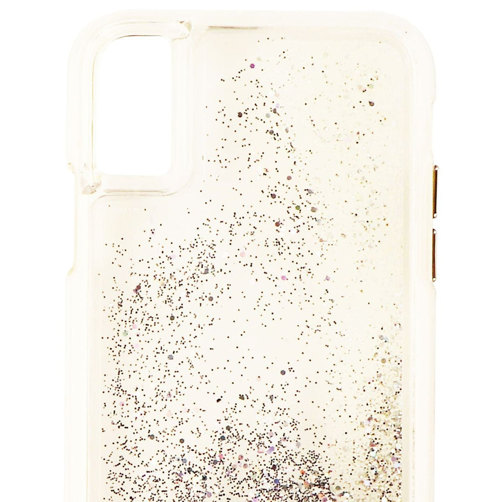 Case-Mate Waterfall Series Liquid Glitter Case for iPhone Xs & X - Clear/Silver - New - Image 2