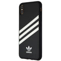 Adidas 3-Stripes Hybrid Case for Apple iPhone Xs Max - Black/White Stripes - New