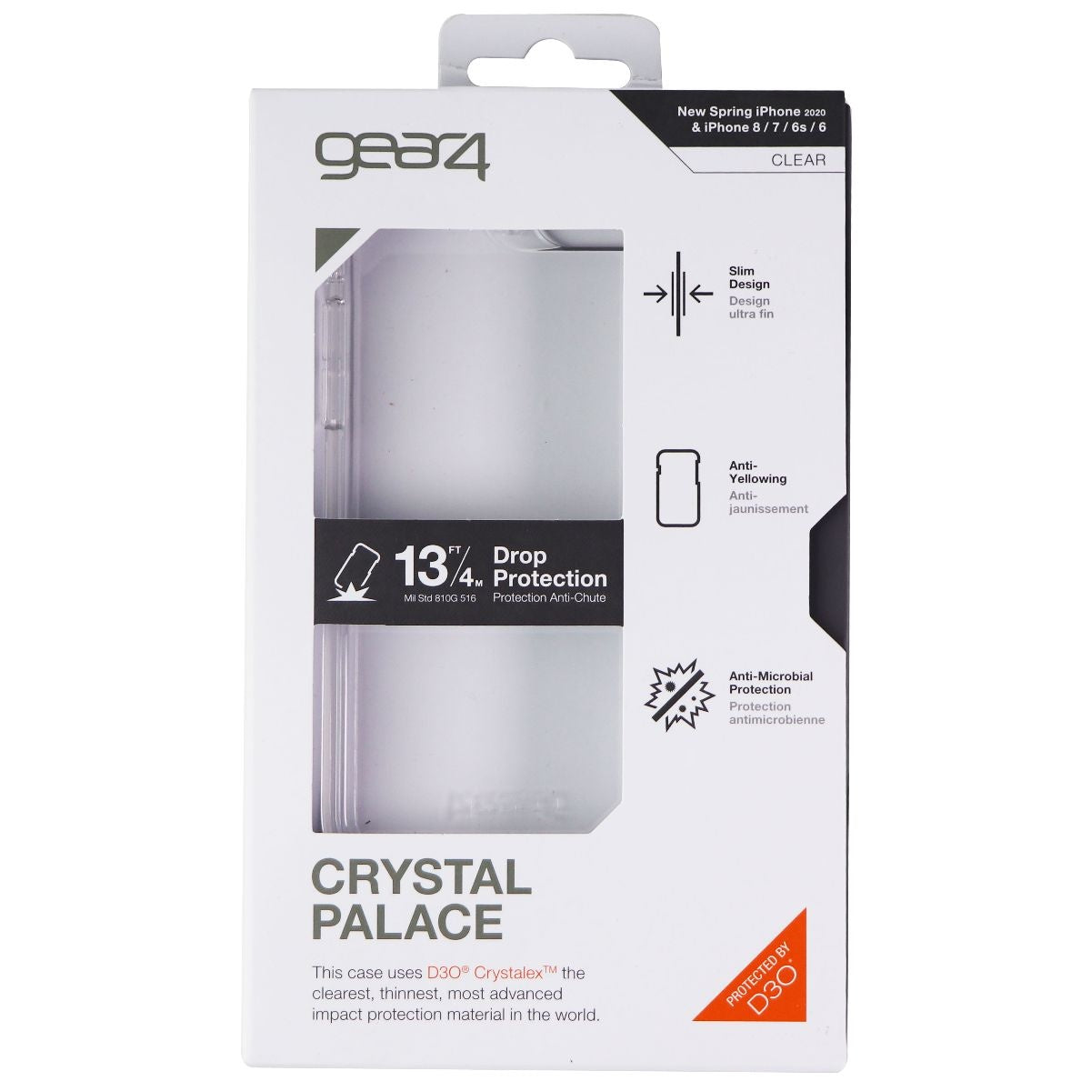 ZAGG Crystal Palace Series Case for Apple iPhone SE (2nd Gen) & 8/7 - Clear - New - Image 2