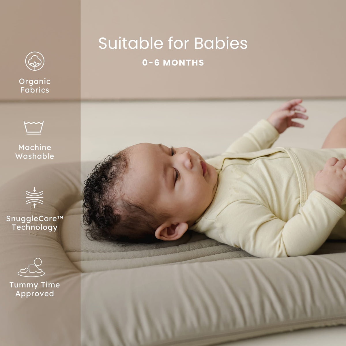 Snuggle Me Infant Lounger Wave - Birch - Image 4