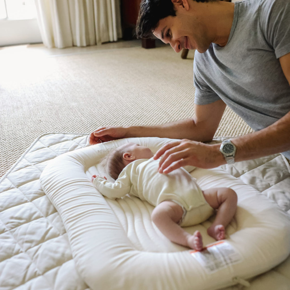Snuggle Me Infant Lounger Wave - Natural - Image 3