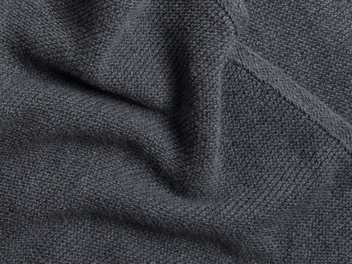 Soft Spun Cotton Throw - FINAL SALE (Grey) - Image 2