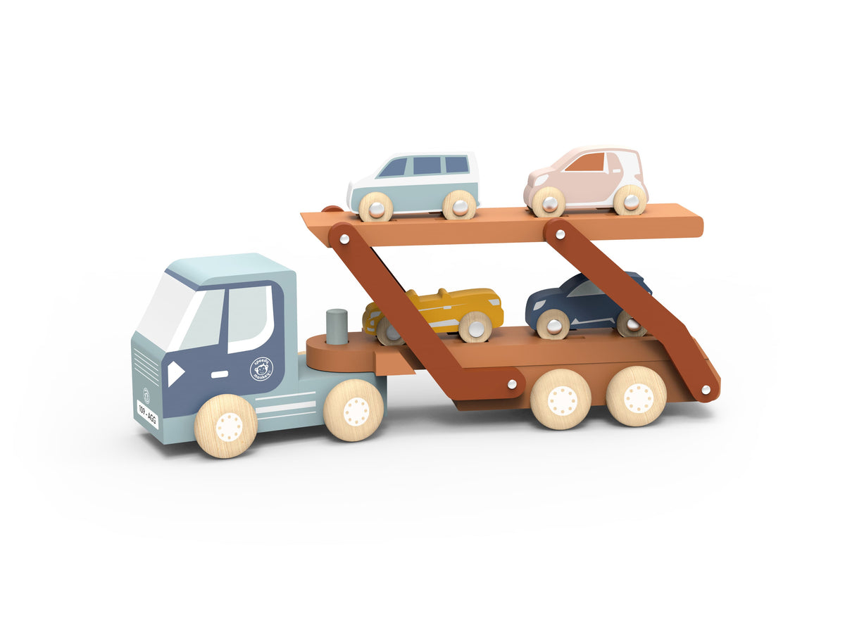 Speedy Monkey Car Carrier Truck with 4 Cars - Image 2