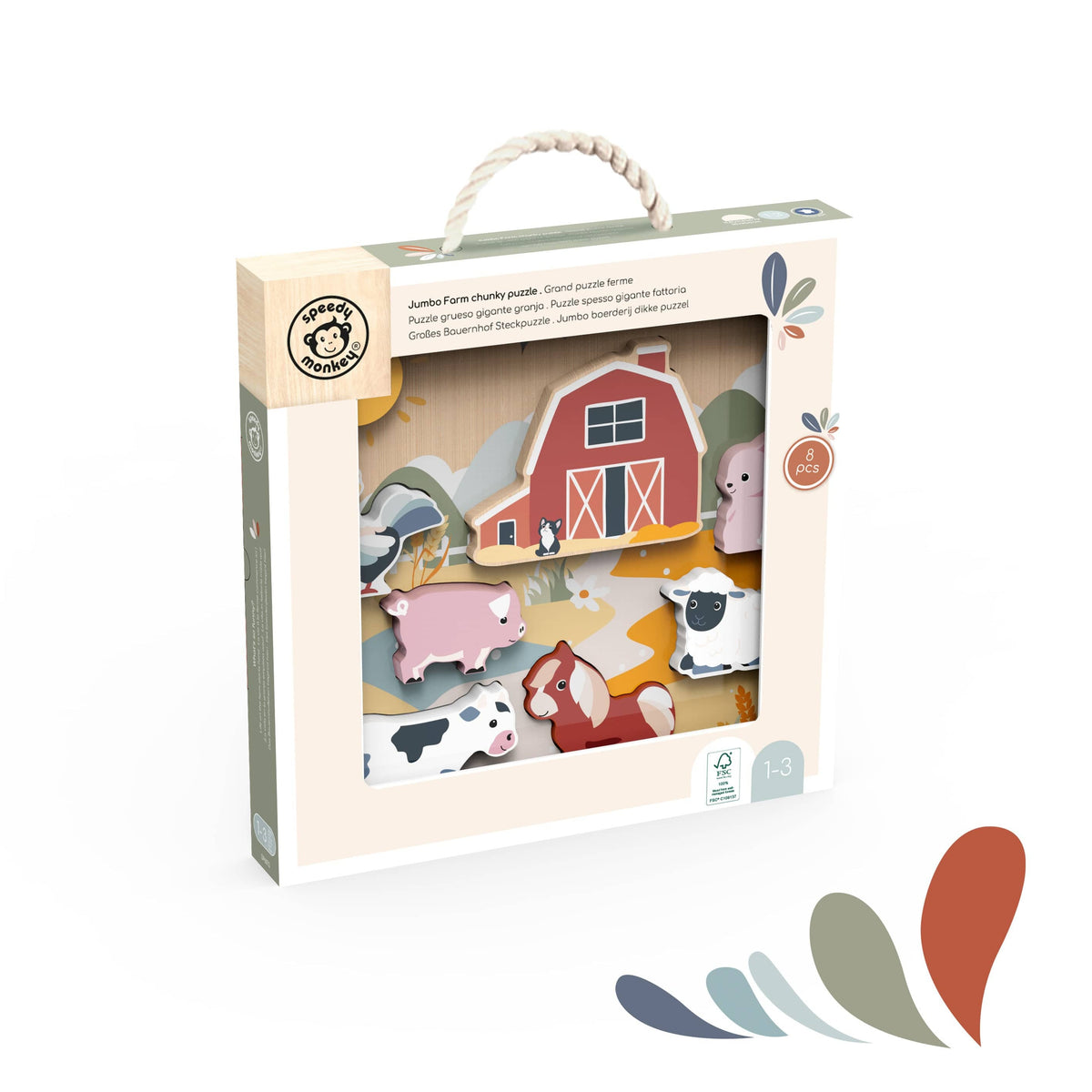 Speedy Monkey Jumbo Farm Chunky Puzzle - Image 2
