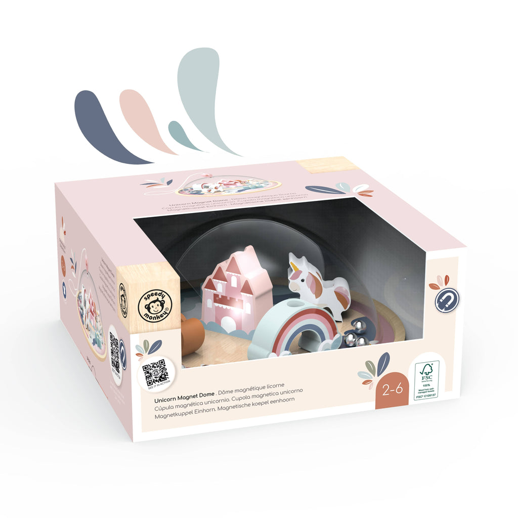 Speedy Monkey Unicorn Magnet Dome