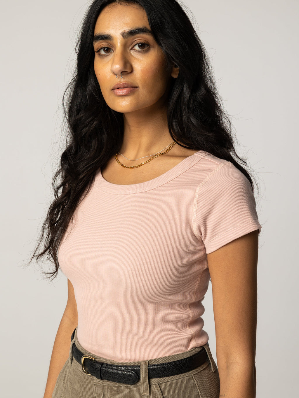 Women's Powes Ribbed T-shirt - Image 2