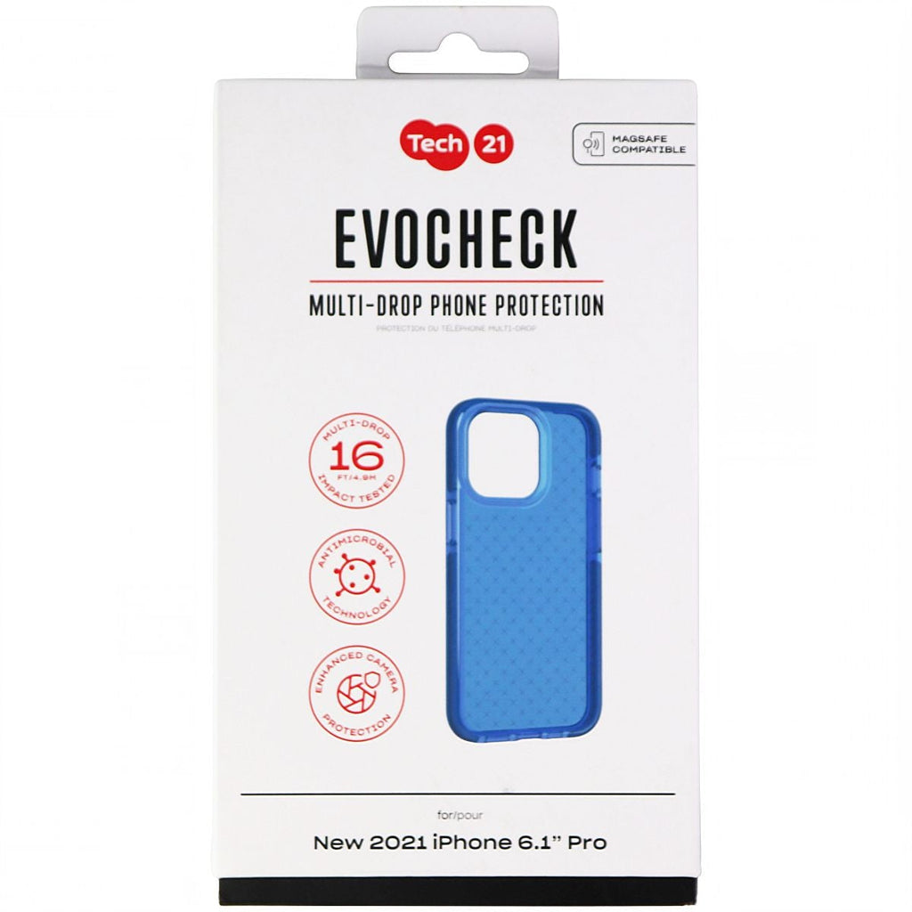 Tech21 Evo Check Flexible Gel Case for Apple iPhone 13 Pro - Blue - New - Image 5