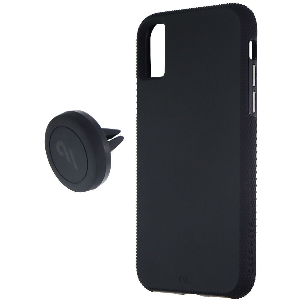 Case-Mate Tough Hard Case + Magnetic Car Mount for Apple iPhone Xs/X - Black - New