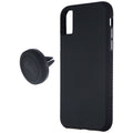 Case-Mate Tough Hard Case + Magnetic Car Mount for Apple iPhone Xs/X - Black - New
