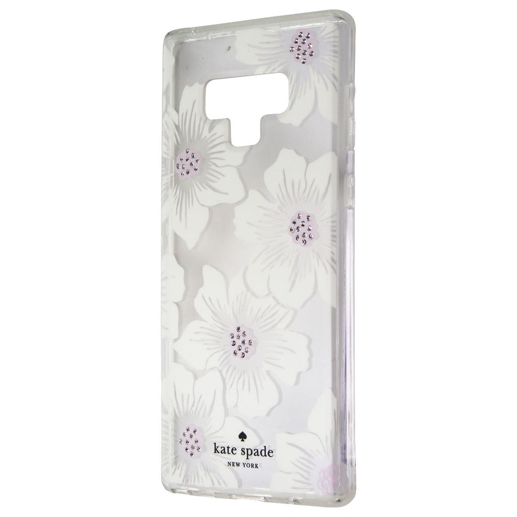 Kate Spade Hardshell Case for Samsung Galaxy Note9 - Clear/Hollyhock Floral/Gems - New