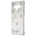 Kate Spade Hardshell Case for Samsung Galaxy Note9 - Clear/Hollyhock Floral/Gems - New