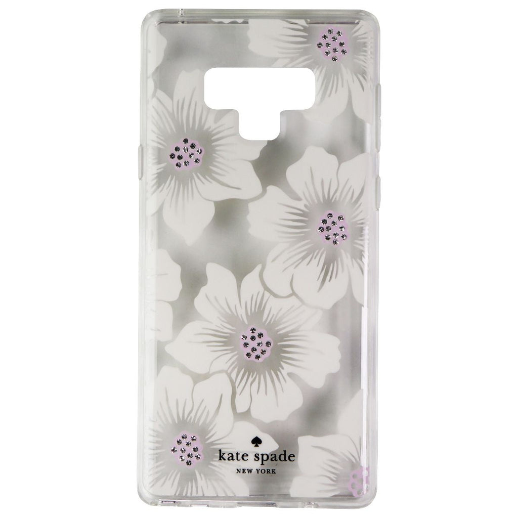 Kate Spade Hardshell Case for Samsung Galaxy Note9 - Clear/Hollyhock Floral/Gems - New - Image 2