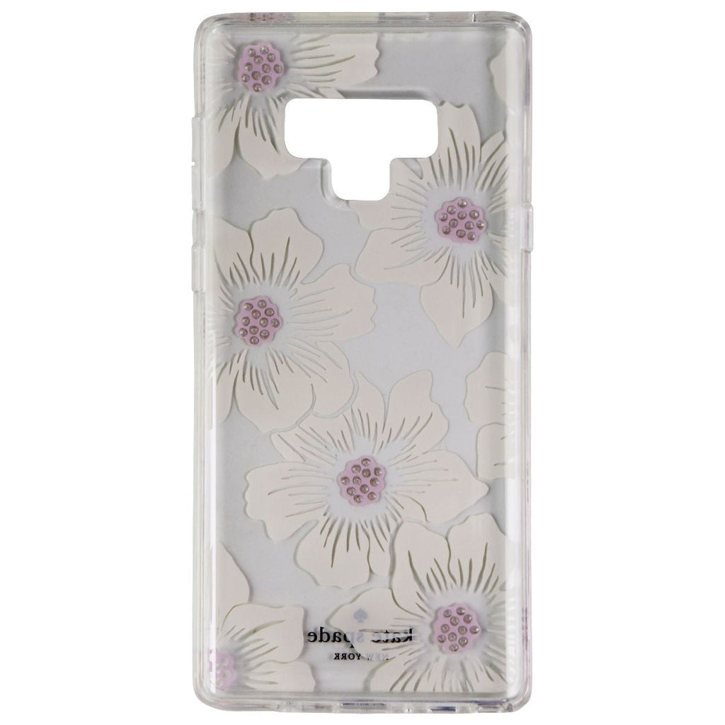 Kate Spade Hardshell Case for Samsung Galaxy Note9 - Clear/Hollyhock Floral/Gems - New - Image 3