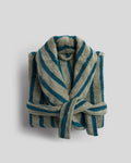Terry Stripe Robe - FINAL SALE (Moss and Peacock)