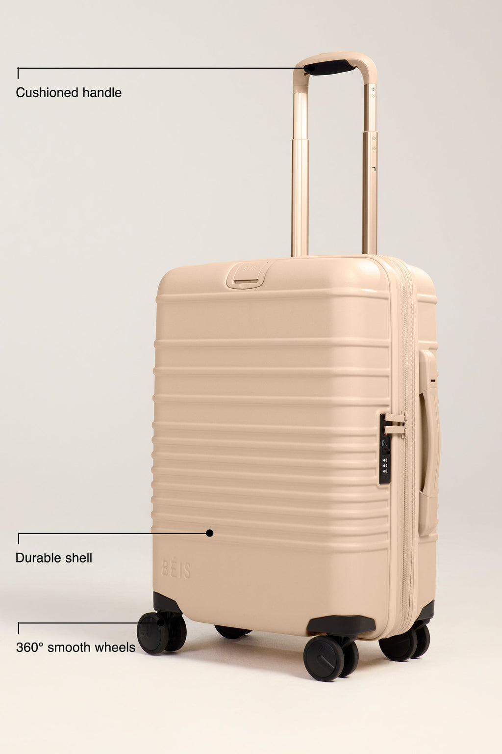 The Carry-On Roller in Beige - Image 2