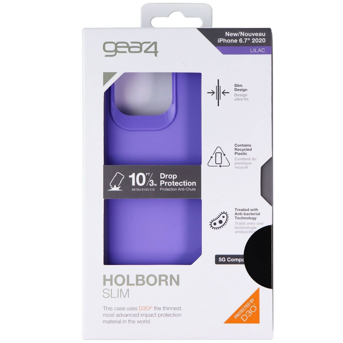 ZAGG Holborn Slim Series Case for Apple iPhone 12 Pro Max - Lilac Purple - New - Image 4