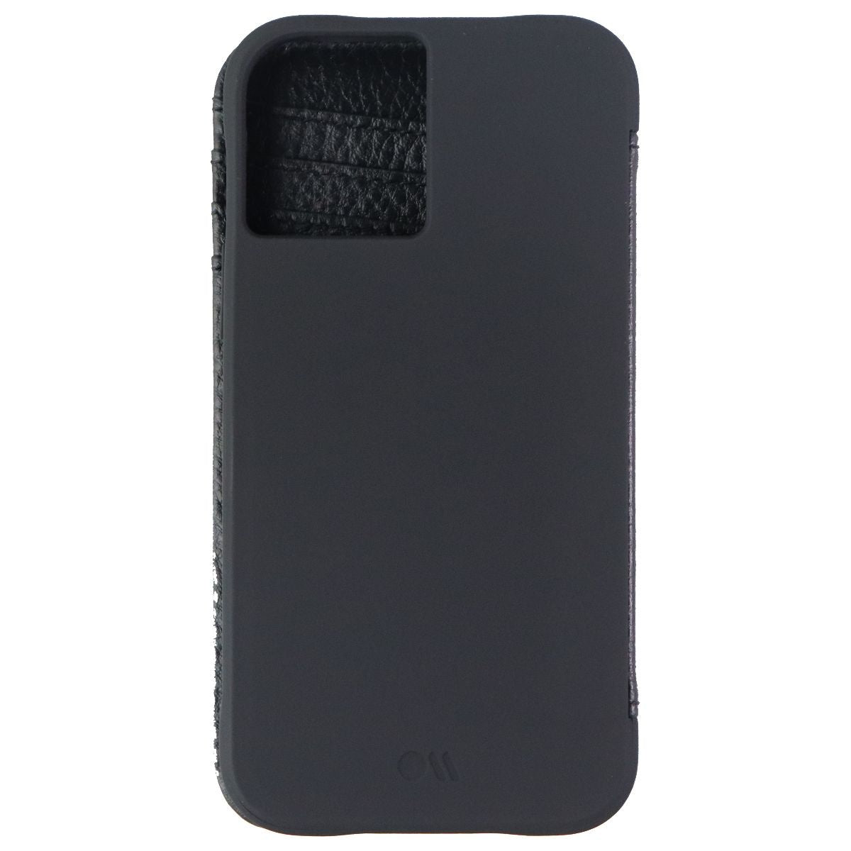 Case-Mate Tough Wallet Folio Case for Apple iPhone 12 Mini - Black Leather - New - Image 2