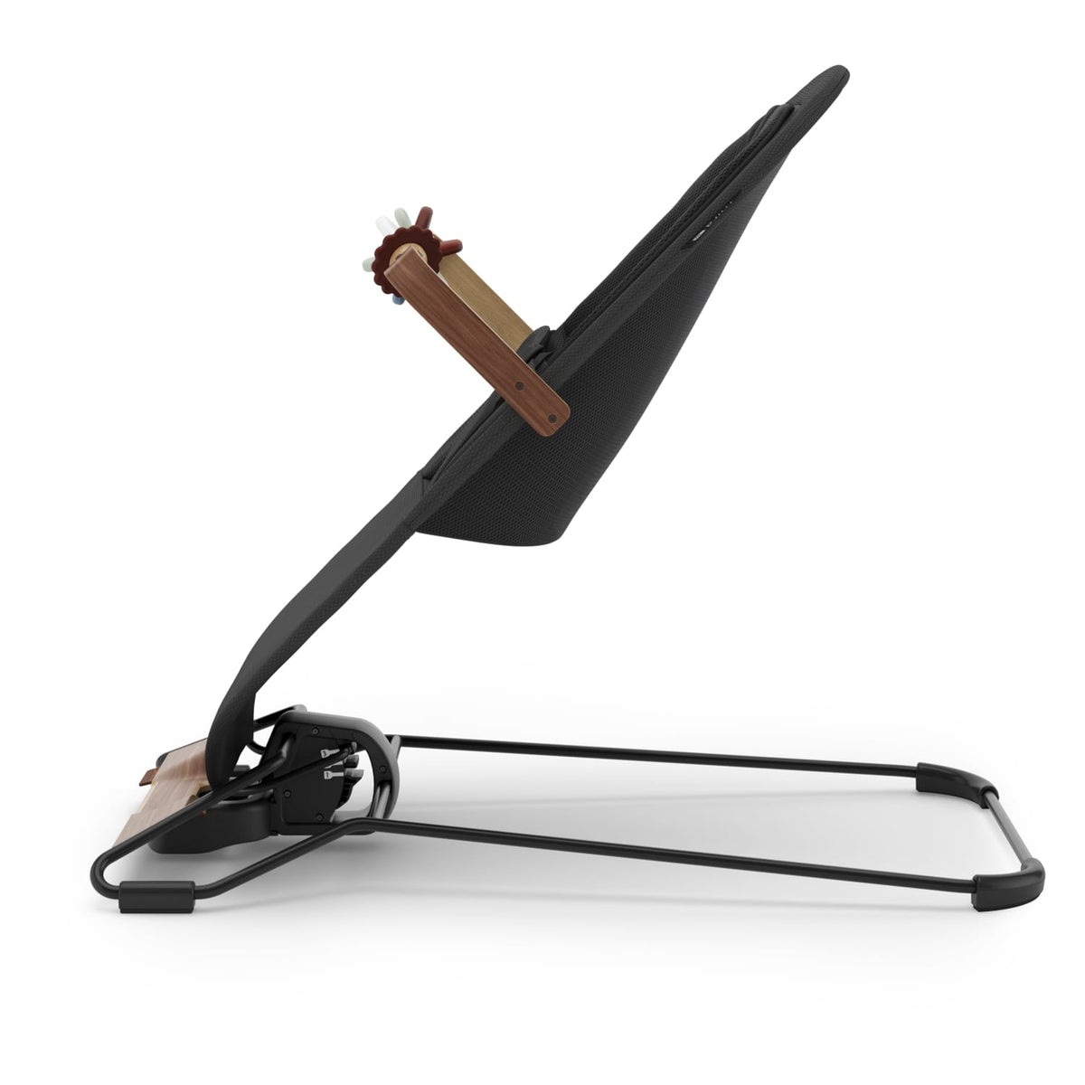 UPPAbaby Mira 3-in-1 Bouncer - Mason Black Soft Knit (Black Matte / Walnut Wood) - Image 11