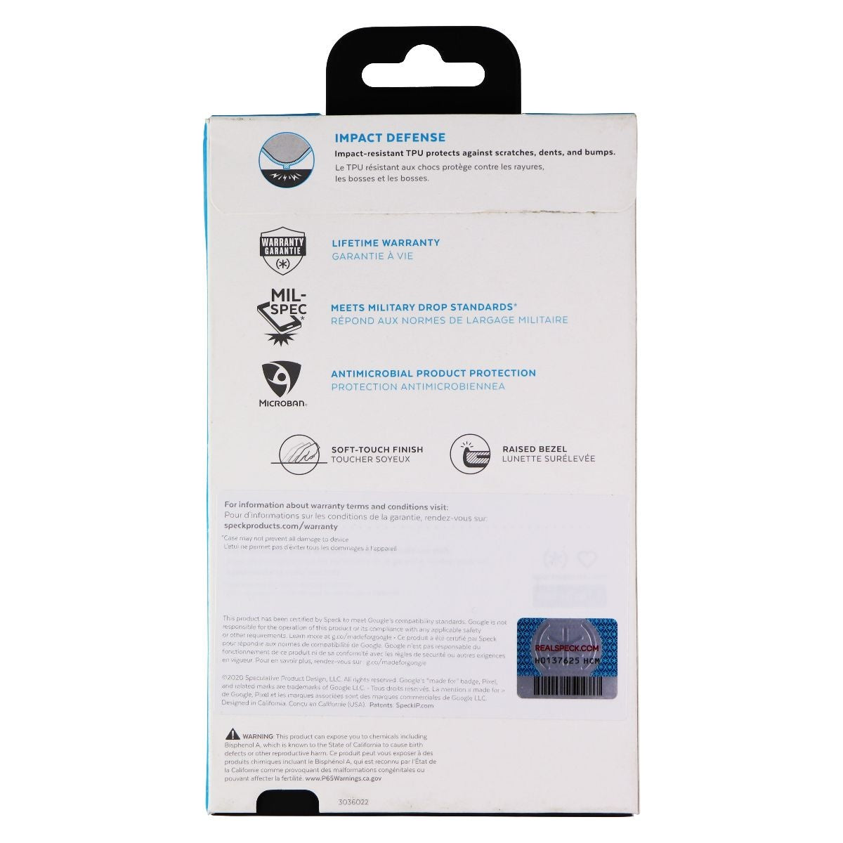 Speck Presidio ExoTech Series Case for Google Pixel 4a - Coastal Blue - New - Image 3