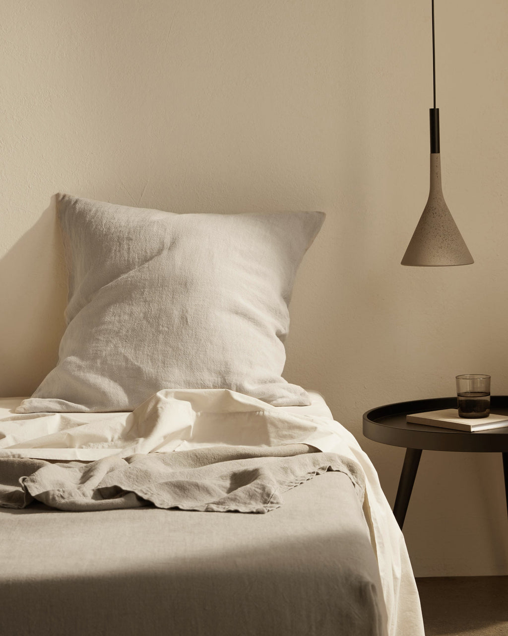 Vintage Linen Euro Pillow Cover - FINAL SALE (Natural) - Image 2