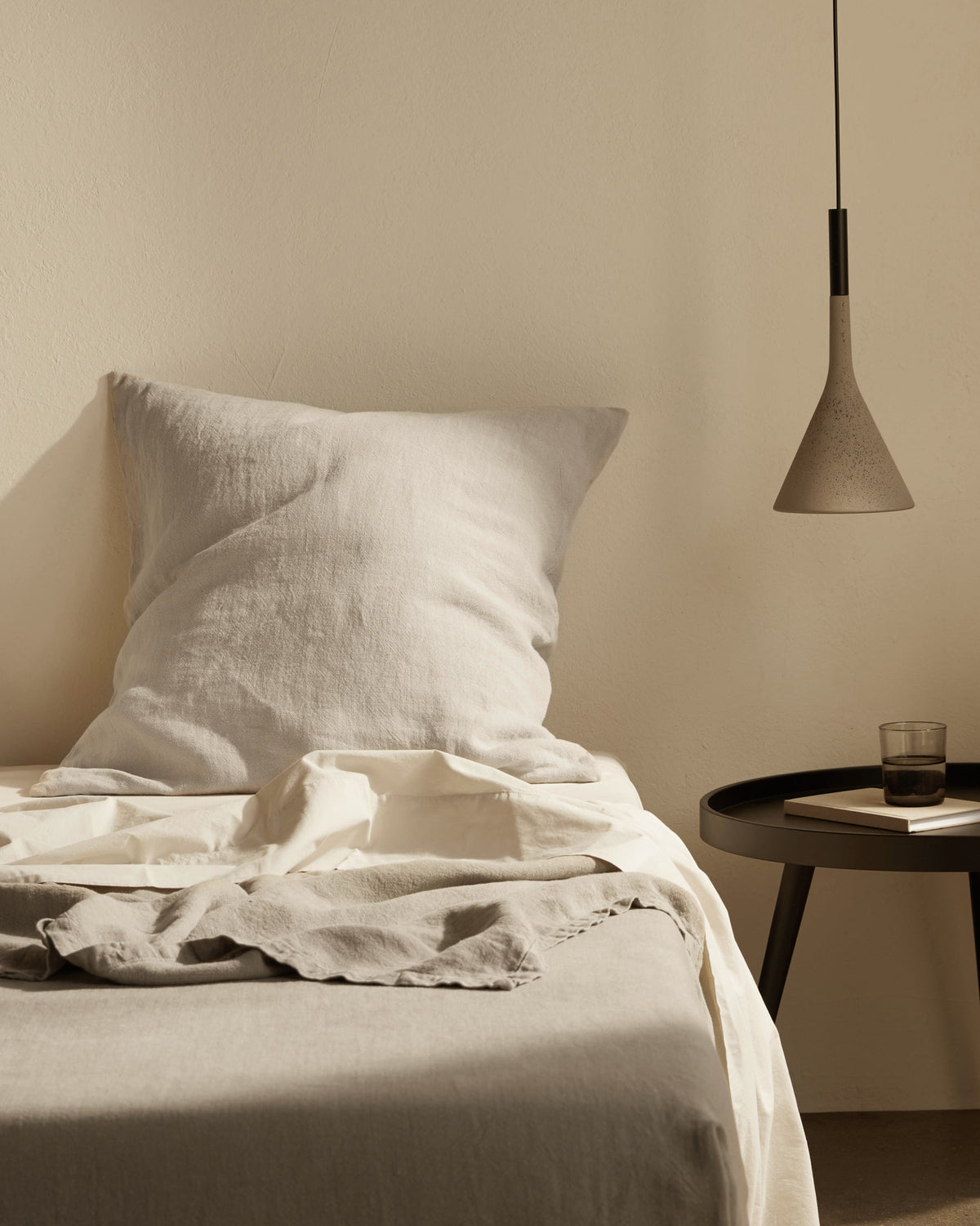 Vintage Linen Euro Pillow Cover - FINAL SALE (Natural) - Image 2
