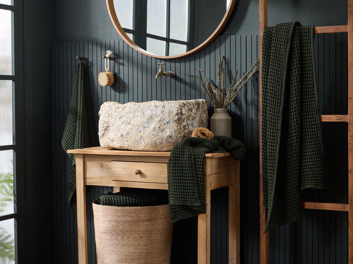 4+4 Waffle Bath Bundle - Evergreen - Image 2
