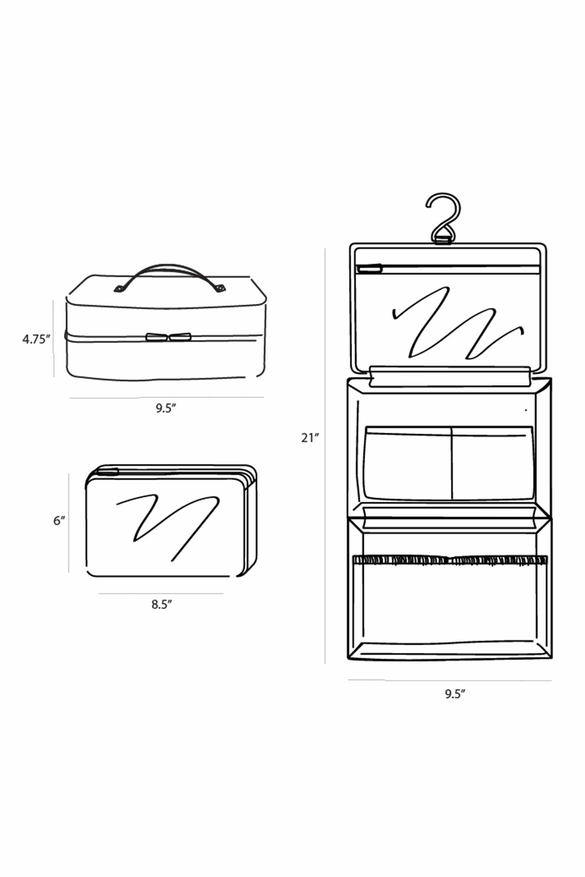 Resale The Hanging Cosmetic Case in Black - Image 12