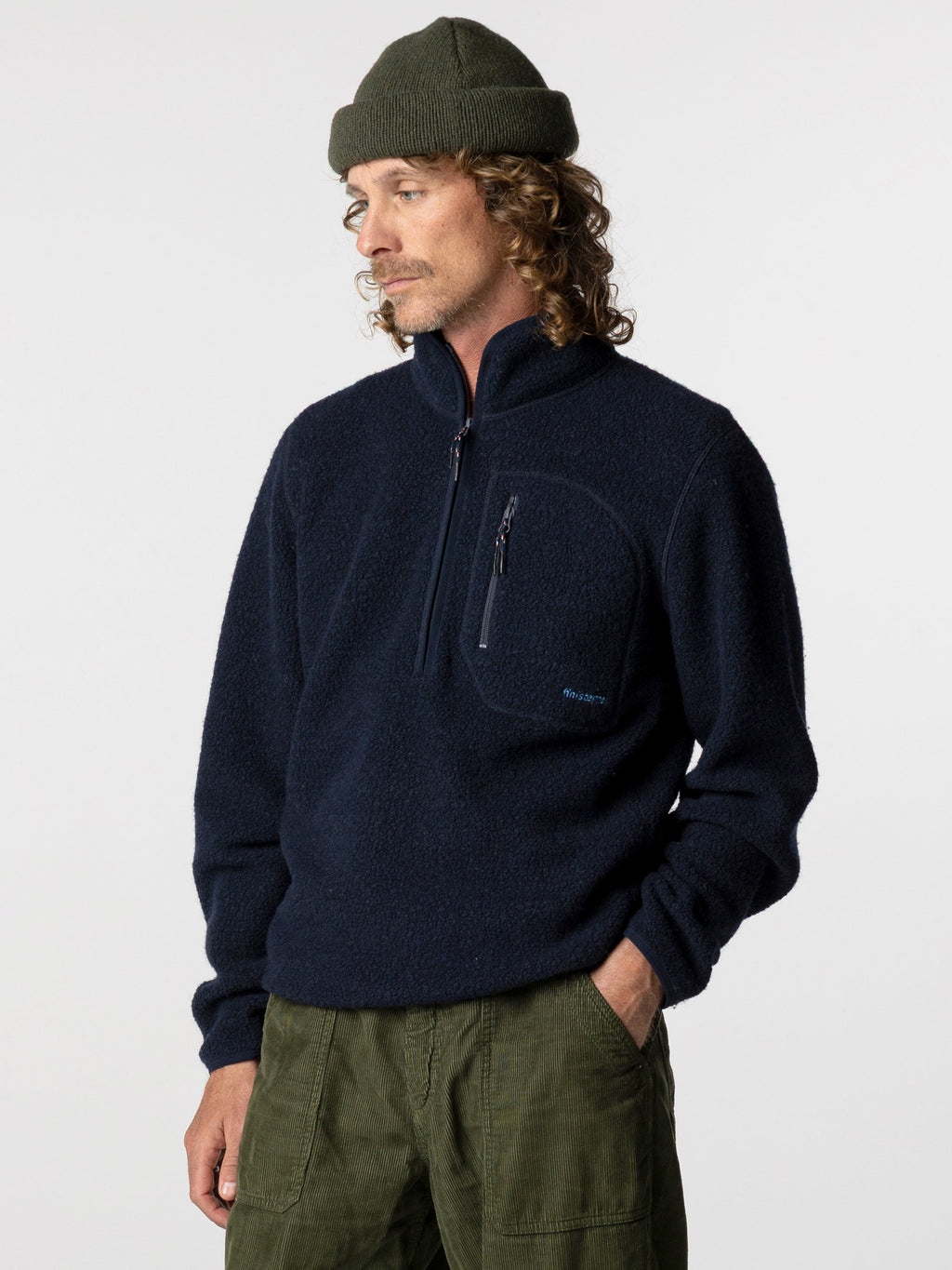 Men's Portell Wool 1/4 Zip Fleece - Image 2