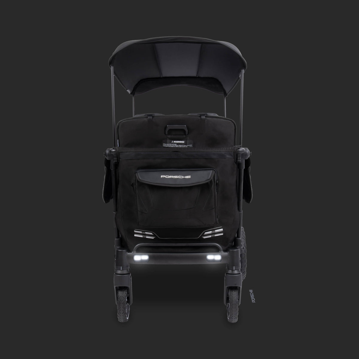 WonderFold L4 Quad (4 Seater) Stroller Wagon with Electric Wheels - Porsche - Image 9