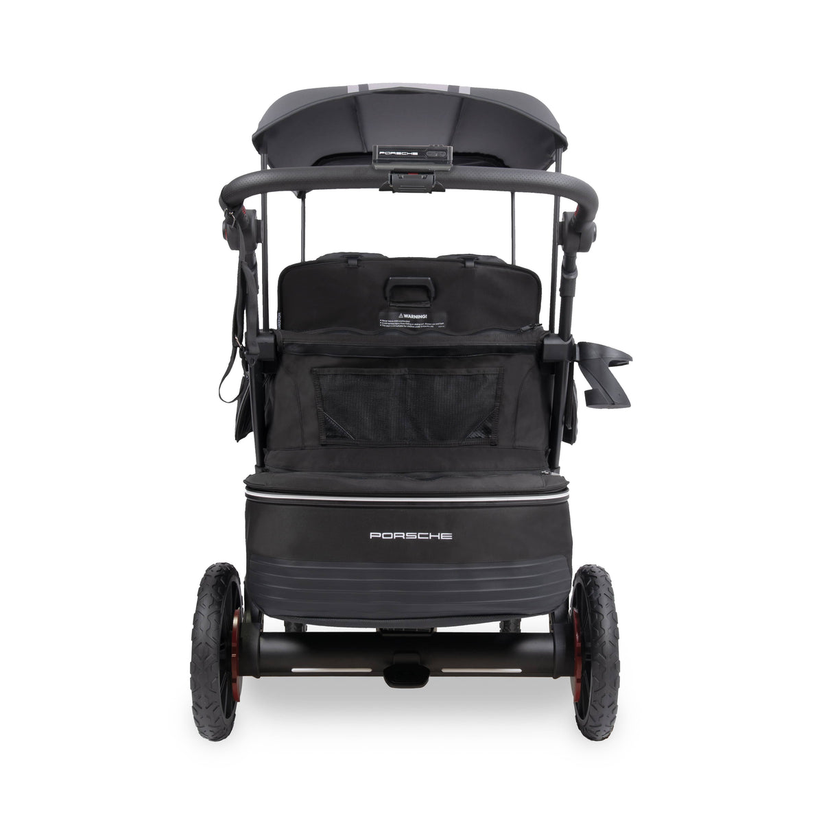 WonderFold L4 Quad (4 Seater) Stroller Wagon with Electric Wheels - Porsche - Image 5