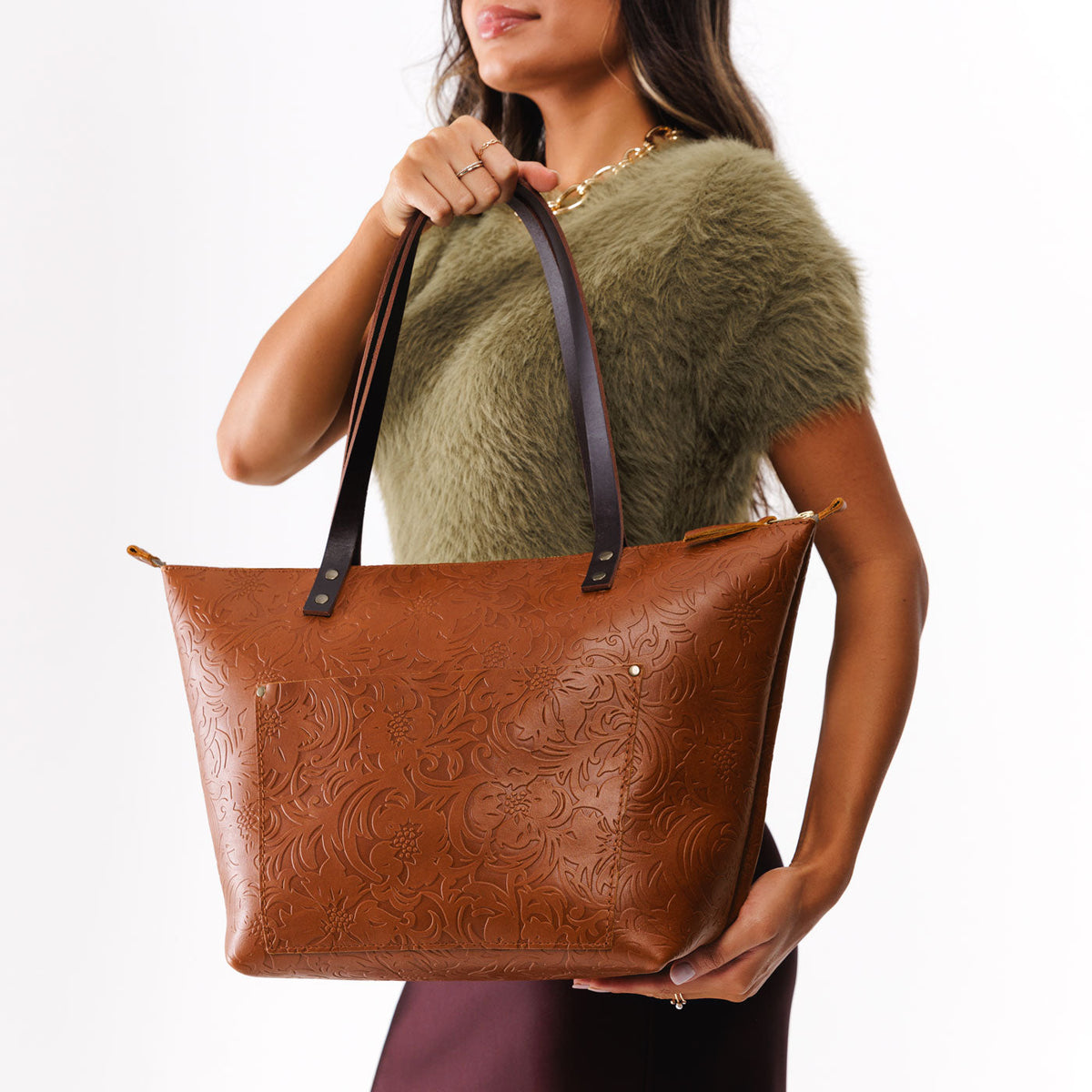 'Almost Perfect' Leather Tote Bag - Image 205